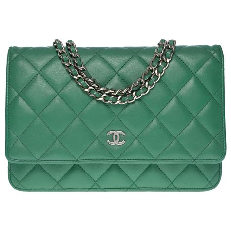 chanel woc green lambskin|Wallets on Chain .